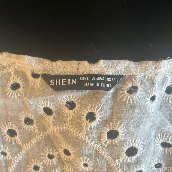 Shein White Eyelet Top - Picture 5 of 5